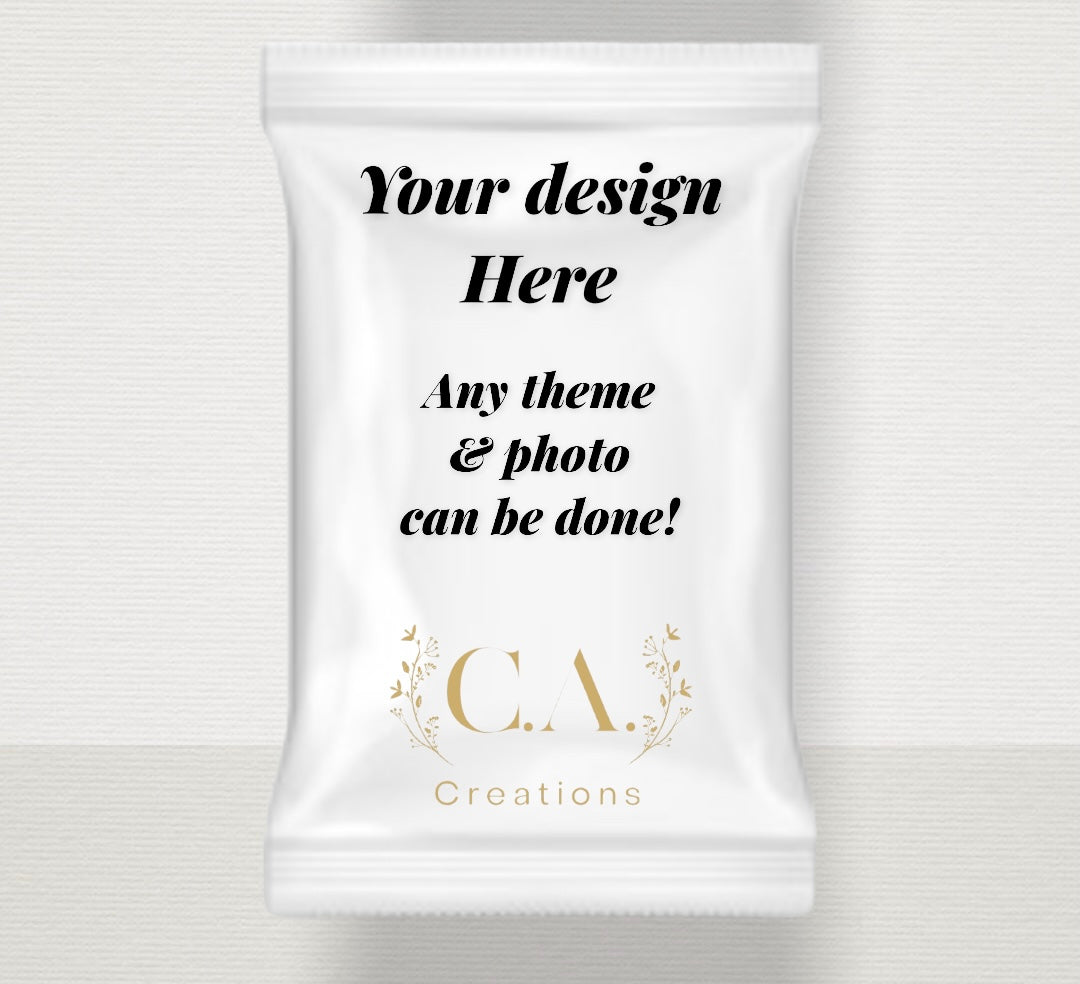 Custom Snack Wrapper - Any snack, juice and theme