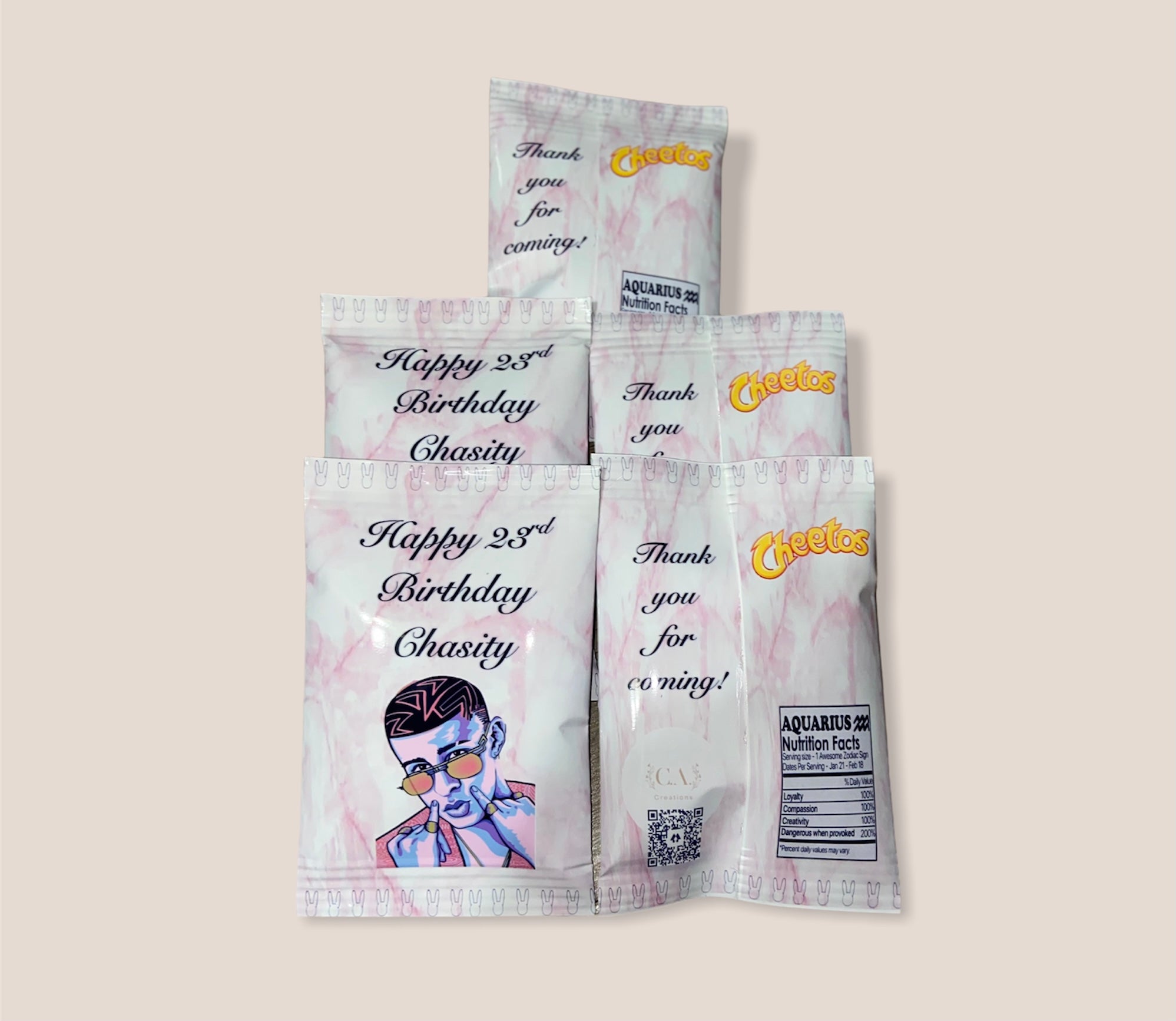 Custom Bad Bunny Chip Bags