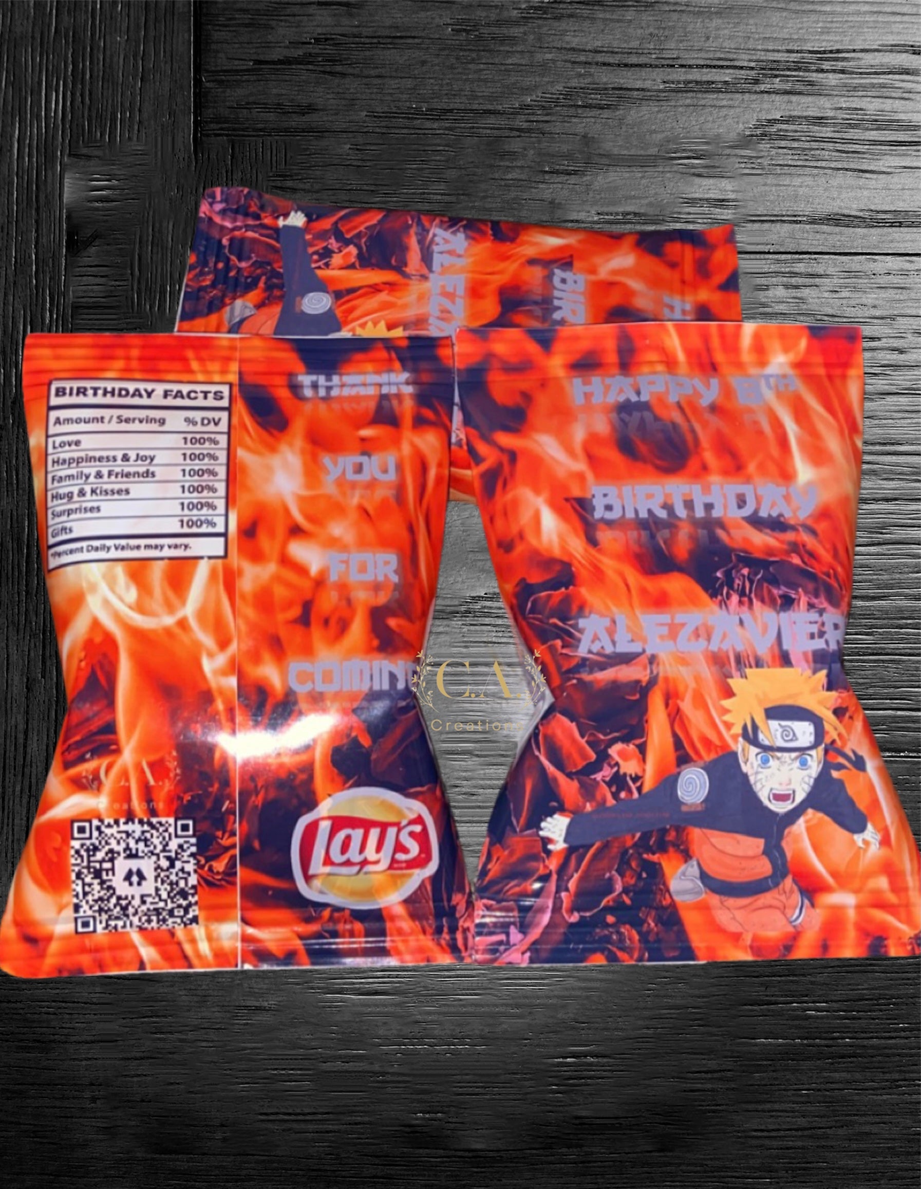Custom Naruto Chip Bags